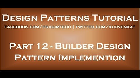 Builder Design Pattern Implementation