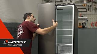 Refrigerator Door Replacement on BCD-455WTE Everchill Refrigerator V1
Learn how to complete a refrigerator door replacement on the BCD-455WTE Everchill refrigerator with this step-by-step RV fridge repair guide. This video walks through removing the upper hinge covers, disconnecting the wiring harness, lifting the refrigerator doors off the bottom hinges, and installing the replacement doors correctly.
You’ll also see how to align the door with the bottom hinge, secure the upper hinges, reconnect the blue and red wires, and reinstall the hinge covers without damaging the plastic components. The video demonstrates proper screw installation techniques, including hand threading screws before tightening for a secure fit.
This tutorial is designed to help RV owners safely replace refrigerator doors and restore proper operation of their Everchill refrigerator. Whether you are replacing a damaged door or completing maintenance on your RV fridge, these instructions provide a straightforward walkthrough of the process from start to finish.
Watch for tips on hinge alignment, wire connections, and proper cover installation to help ensure a successful repair.
Shop our store at https://www.lippert.com/rv-camping/appliances/refrigerators
For technical resources and support, visit https://support.lci1.com/, and don’t forget to subscribe to our channel!
#lippert #furrion #rvfridge #fridgerepair Refrigerator Door Replacement on BCD-455WTE Everchill Refrigerator V1