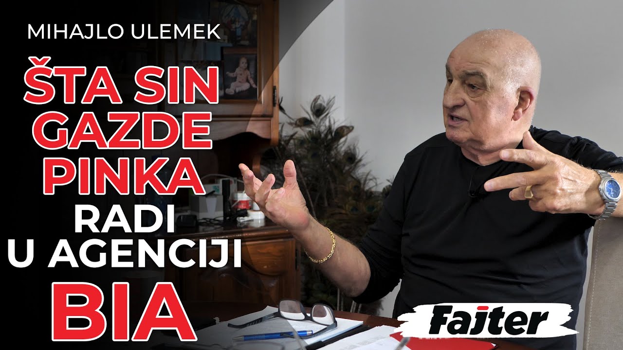 MIHAJLO ULEMEK: ŠTA SIN GAZDE PINKA RADI U AGENCIJI BIA