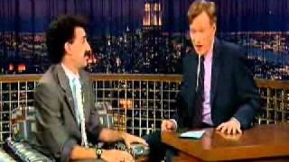 Borat Interview on the Conan O'Brien show Part 1
