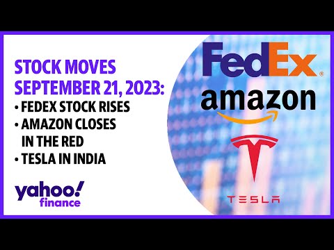 Fedex outlook, amazon, tesla's india factories: stocks