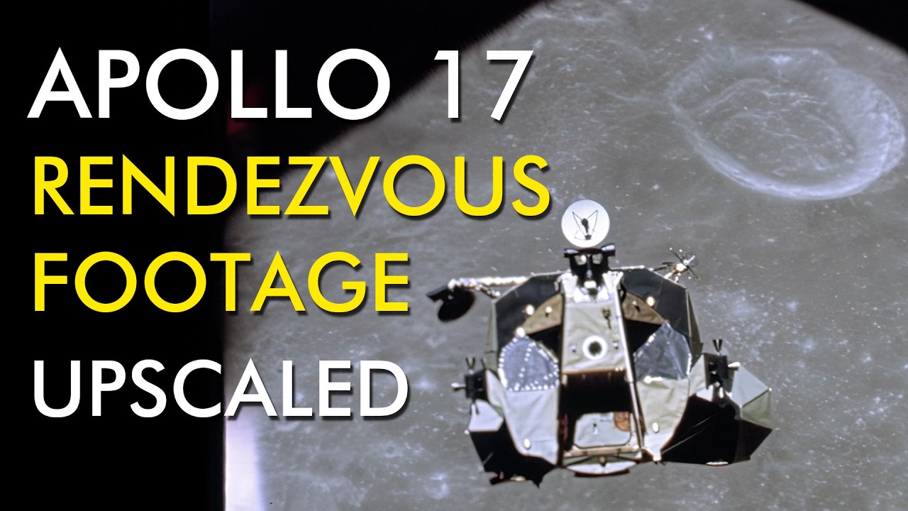 Apollo 17 Lunar Module Rendezvous HD Upscaled Footage - YouTube