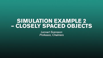 Simulation example 2 - closely spaced objects