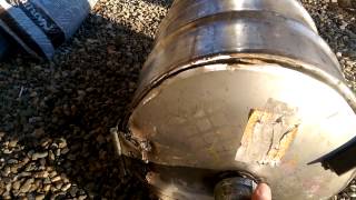 Beer Keg Wood Stove