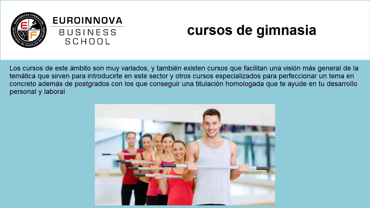 Recoger hojas quiero Mayordomo CURSOS DE GIMNASIA ARTISTICA | Web Oficial EUROINNOVA