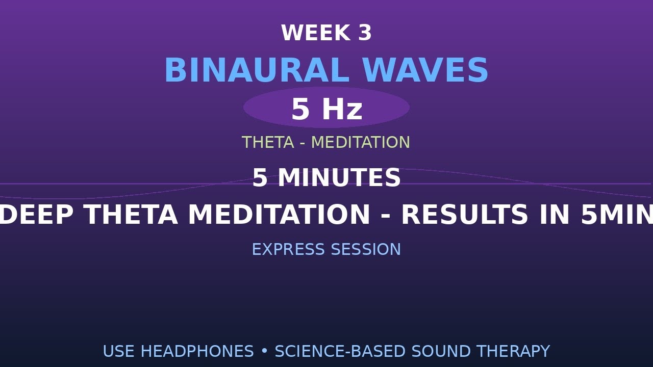 🔊 5Hz: Deep Theta Meditation - Results in 5min | Scientific Method