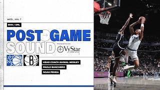 Postgame Sound Orlando Magic Vs. Brooklyn Nets Coach Mose Noah Penda & Paolo Banchero
