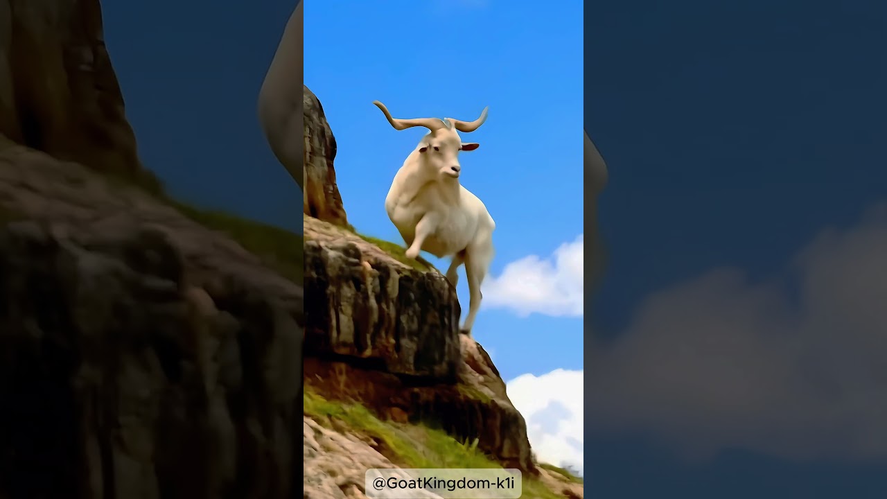 🌟🐐 A Goat’s Journey to the Peak! 🏔️ 