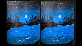 sky beginners acrylic painting easy step