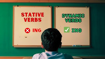 Stative Verbs vs Dynamic Verbs  Don’t Use  ING with These English Verbs! #grammar #verb