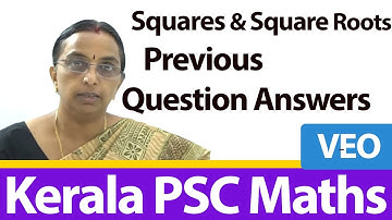 Kerala Psc Maths || Squares & Square Roots || Ldc & Psc Maths In Malayalam  Class