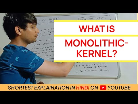Monolithic Kernel | In Hindi | OS | #5MinutesProgramming