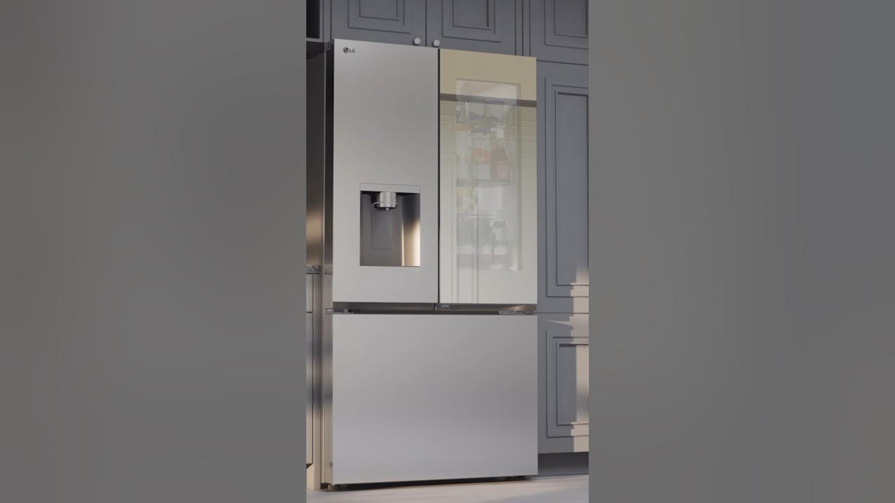 LG CounterDepth MAX™ Refrigerator, featuring Mirror InstaView YouTube