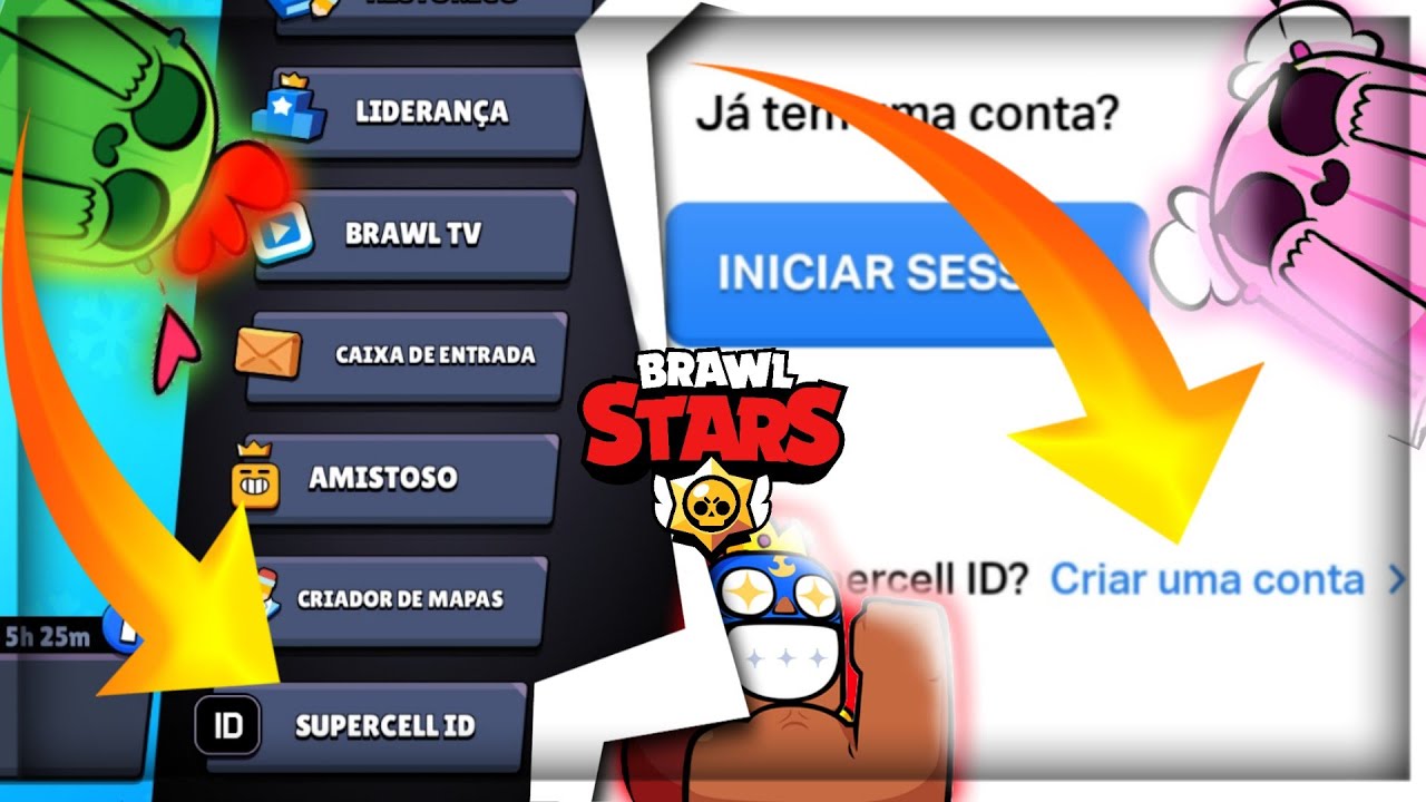Como Criar Uma Conta Secundária No Brawl Stars Pelo Supercell ID YouTube