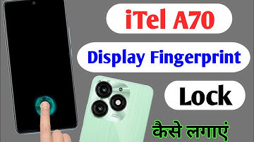 Itel a70 display fingerprint setting/Itel a70 fingerprint screen lock/fingerprint sensor