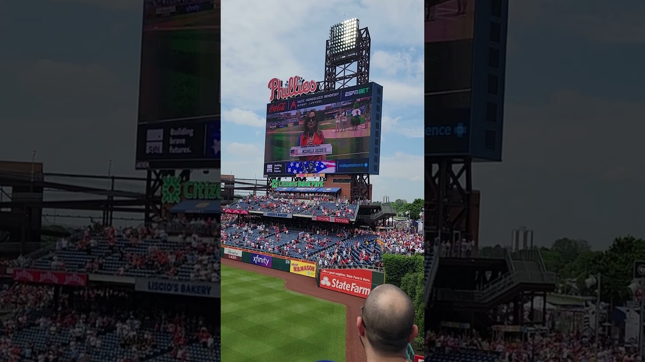 ballpark chasers anthem 2014 #18 phillies vs jays citizen field