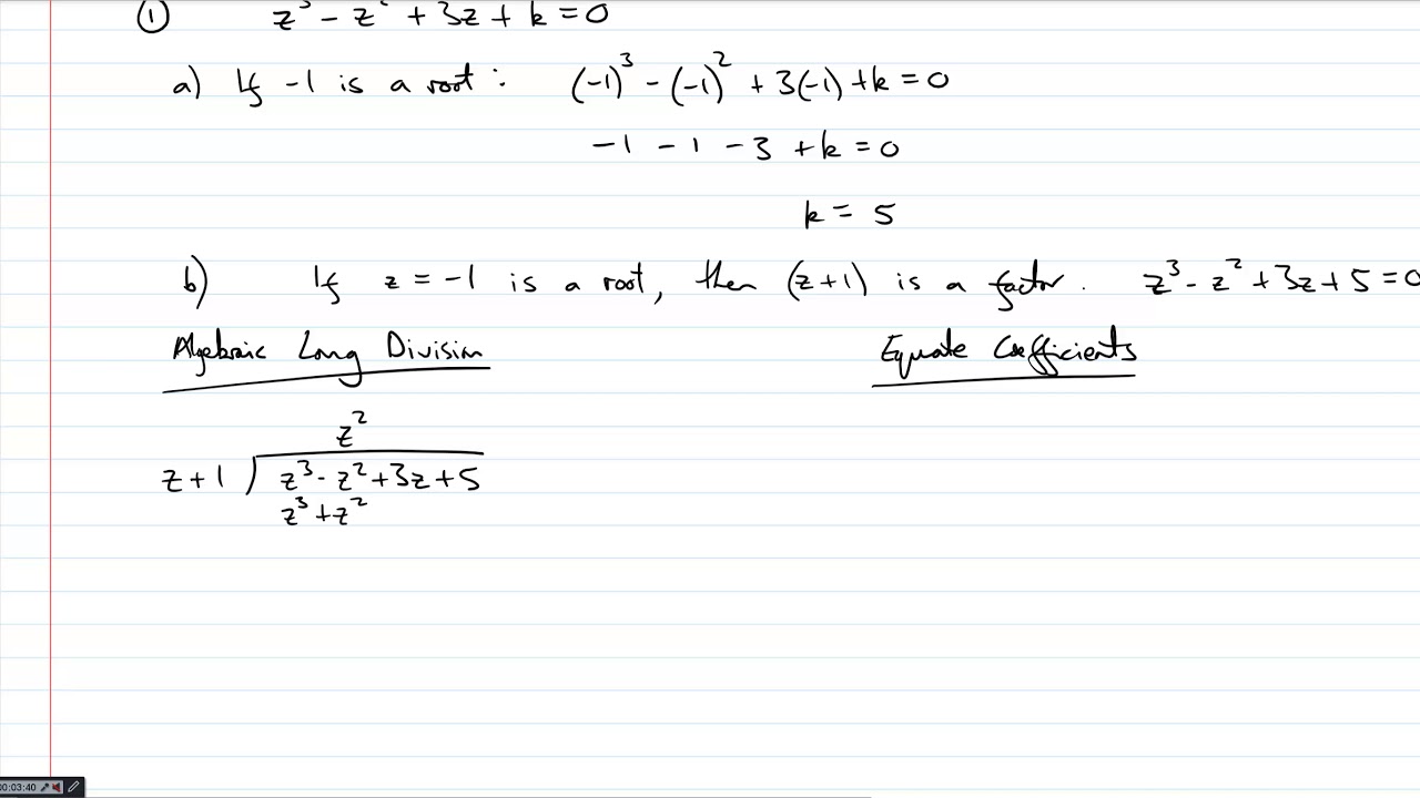 Complex Numbers - Roots of Cubics & Quartics Part I - YouTube