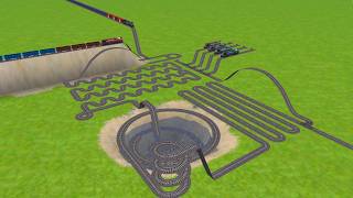 4 RAILGADI PASSING BY ZIG ZAG RISKY TRACKS RAILWORK RAILROAD TRACKS || train wold4 simulator