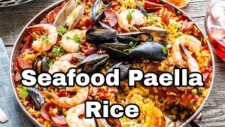 Spanish paella Rice Recipe// Seafood Rice