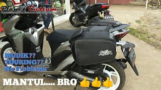 Tas Bagasi Samping Motor Sidebag Street Fighter Yamaha Mio Xride Fino Soul Lexi Nmax Xmax Aerox TMAX King Vega Jupiter