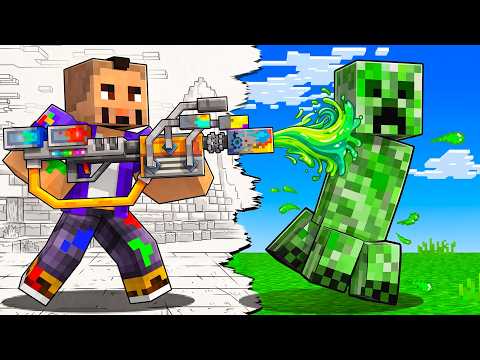 Minecraft BUT You Can PAINT the WHOLE WORLD!