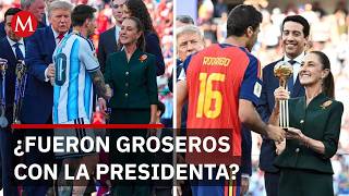 Sheinbaum detalla su interacción con Rodri y Messi durante la final del Mundial 2026