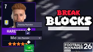 Breaking Low Blocks Tactics? Midfield Roles! In FM26 Mobile 