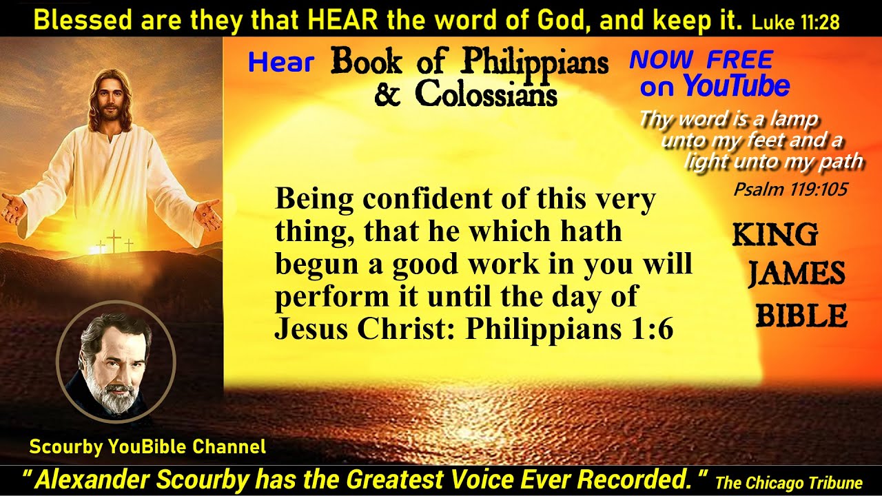 50 & 51 NEW Philippians and Colossians Alexander Scourby KJV