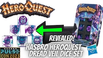 Hasbro HeroQuest Dread Veil Dice Set Revealed At Hasbro PulseCon 2023!