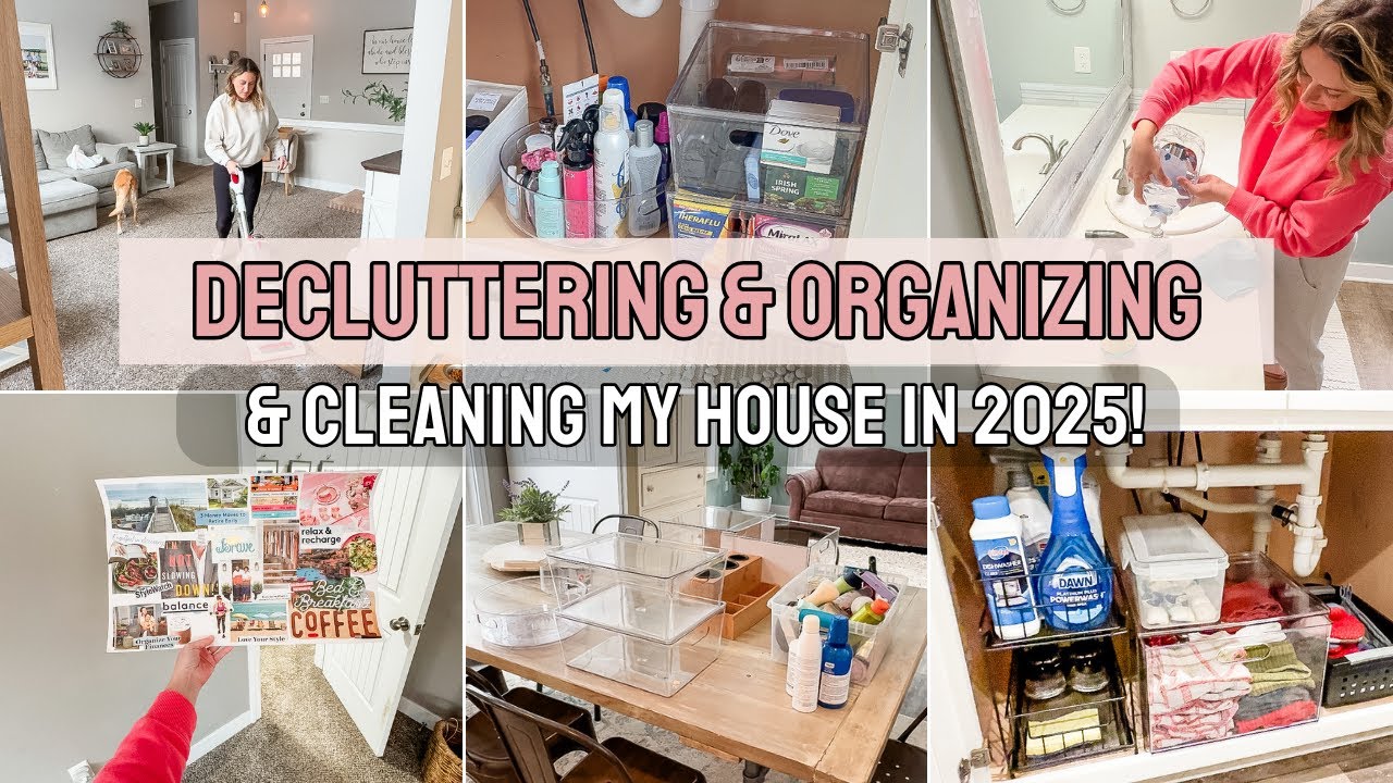 How to DECLUTTER and ORGANIZE your home in 2025! - YouTube