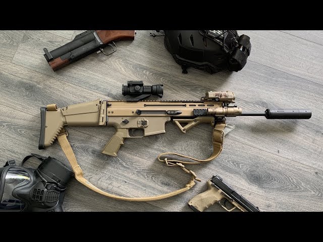 Airsoft GI - Custom VFC SCAR-L with Primary Weapon System SRX Rail  Extension 