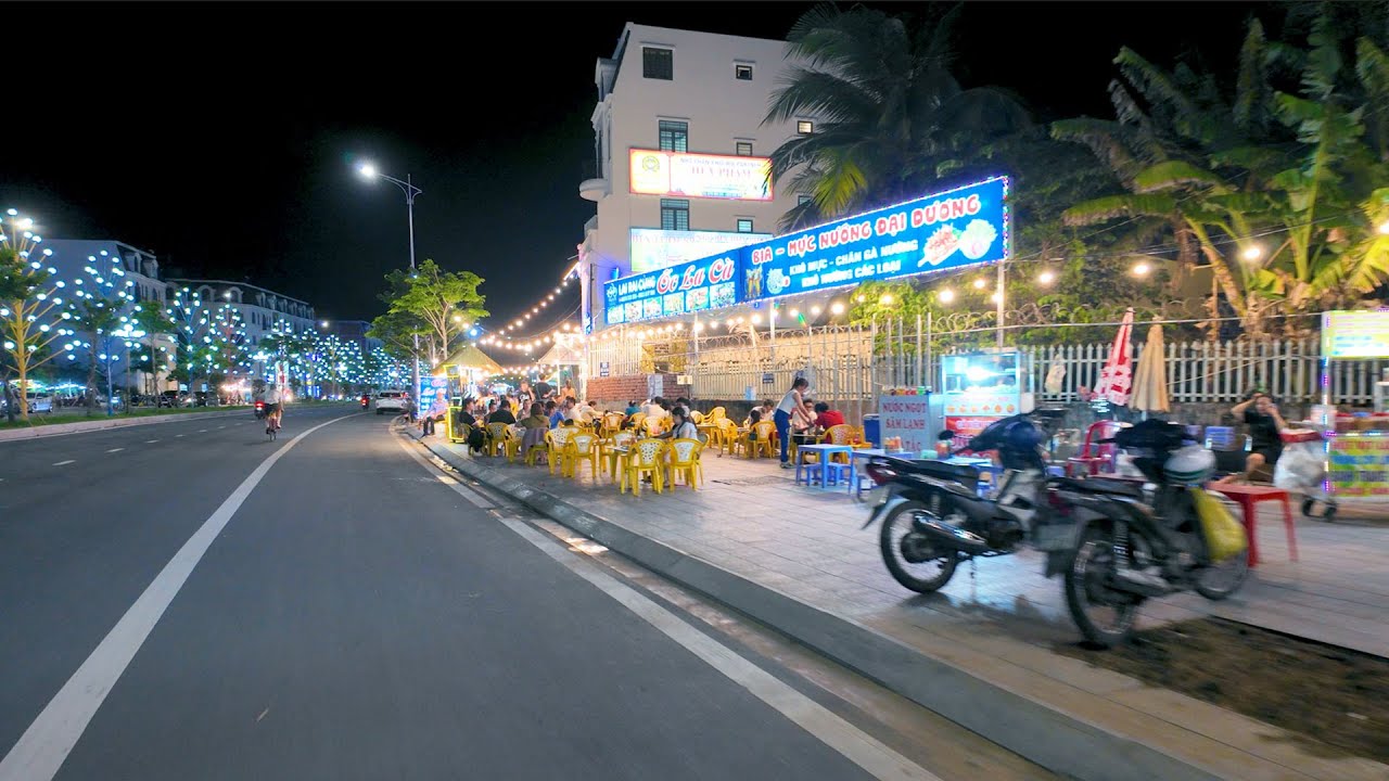 Khu đô thị Phú khương quán xá đông đúc nhộn nhịp nhất Bến Tre hàng đêm