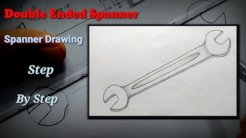How to Draw Double Ended Spanner / Spanner बनाने का आसान तरीका
