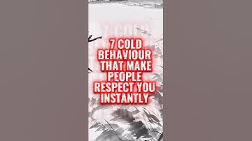Stoic Philosophy | 7 Cold Behaviors That Make People Respect You Instantly