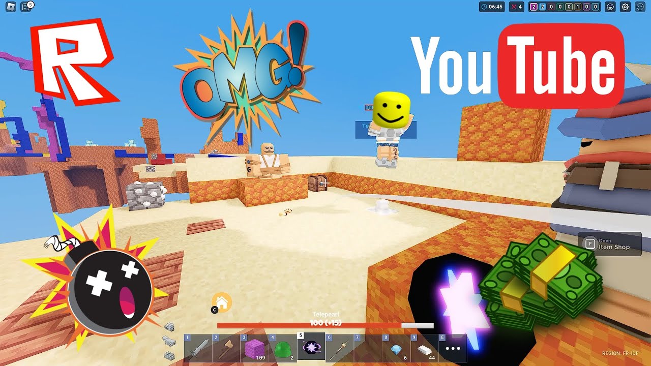 PLAYING ROBLOX BEDWARS USE KIT GINGERBREAD MAN YouTube