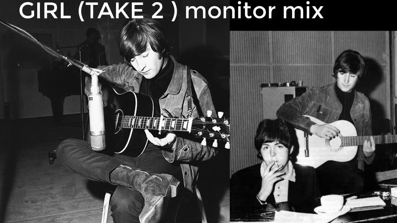 The Beatles Girl Monitor Mix Rare Youtube