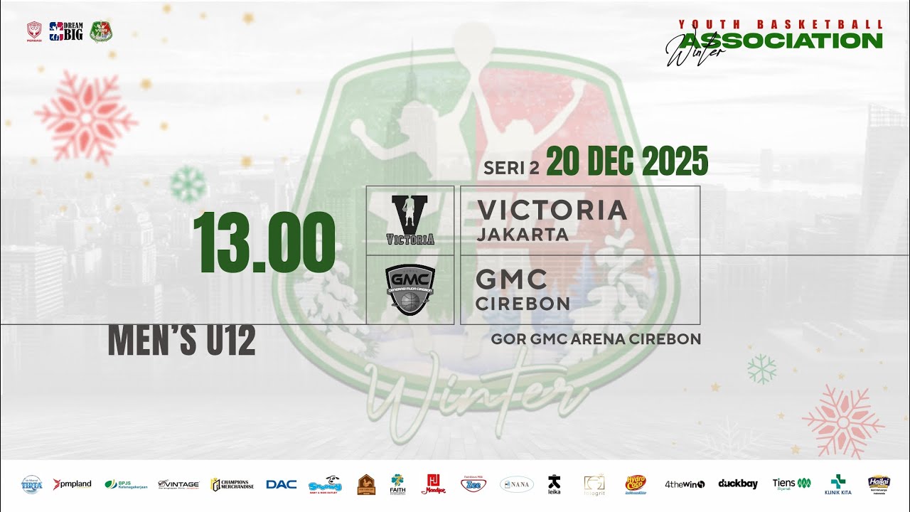YBA TOURNAMENT WINTER 2025 SERI 2 VICTORIA JAKARTA Vs GMC CIREBON 12 PA