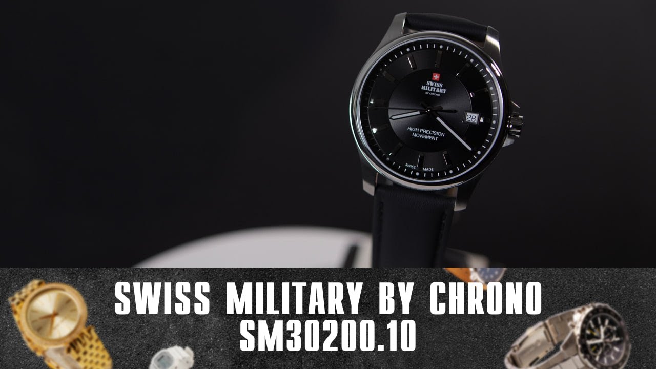 Swiss Military Men's Watch Swiss Military Wristwatch with Silver Dial