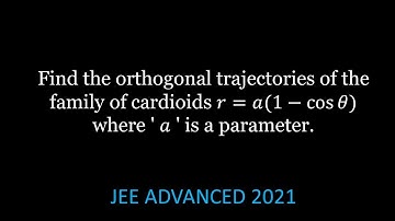 Orthogonal trajectory in polar form