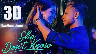 3D Audio She Don't Know: Millind Gaba Song | Shabby | New Hindi Song 2019 | Latest Hindi Songs screenshot 5