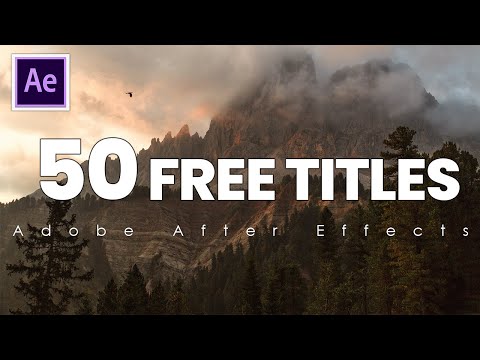 50 Animation Titles After Effects Templates Free Download - YouTube