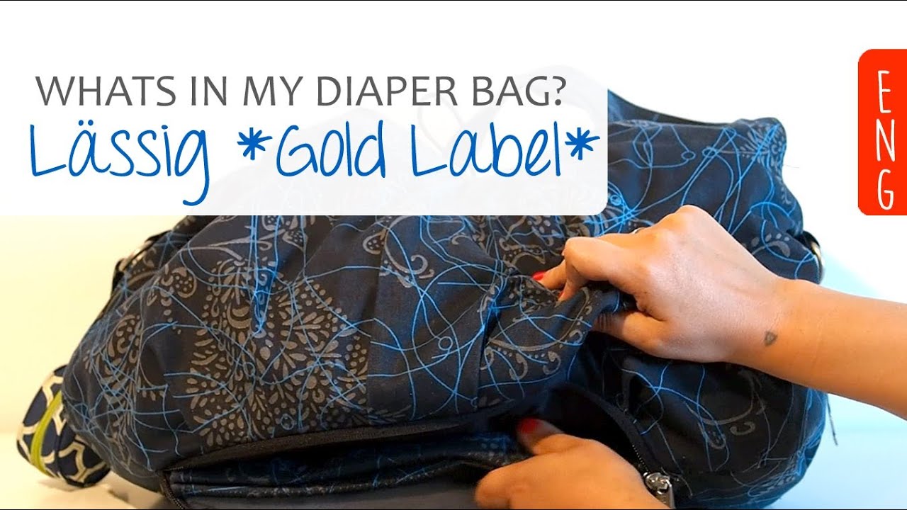 ‪What's in my Diaper Bag? *Lassig Gold Label* [ENG]‬