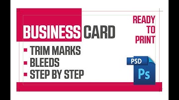 Business card Trim Marks and bleeds in Photoshop