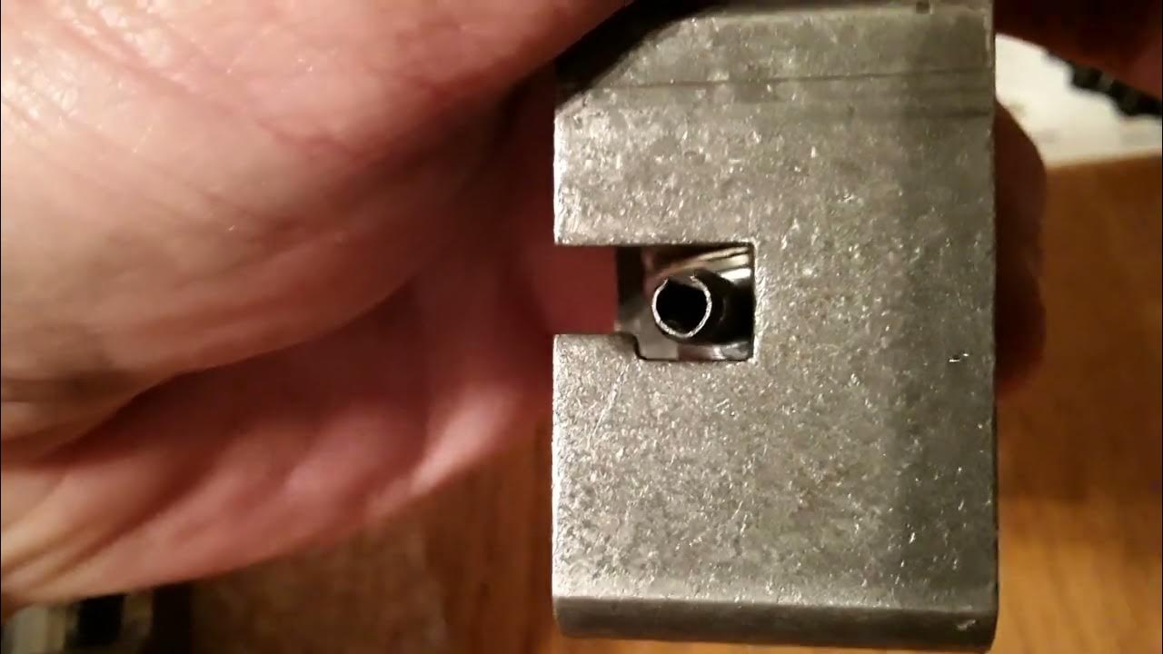 Crooked drilled shear pin hole. YouTube