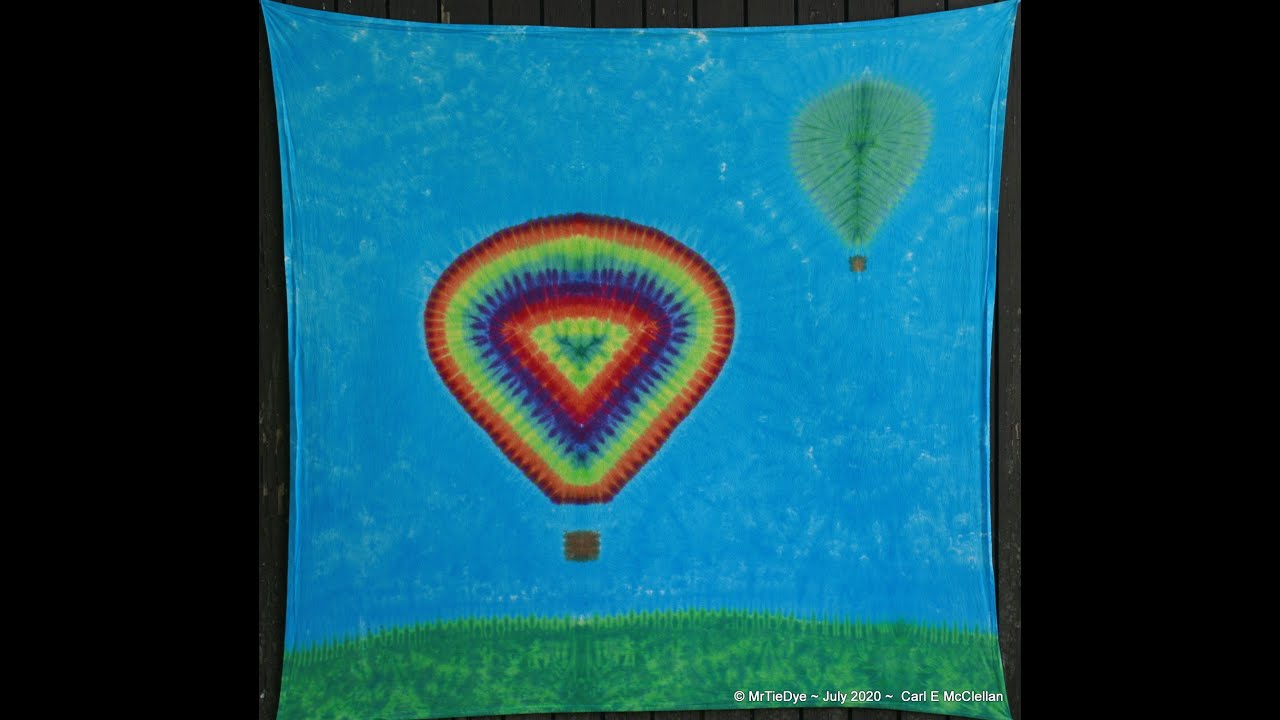 Wednesday's with MrTieDye ~ Episode 18 ~ Tie-Dye Hot Air Balloon Tapestry ~ Auction with Q&A session