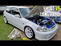 Turbo Civic Get NEW Transmission - Short VS Long Ratio - How to Change a Gearbox