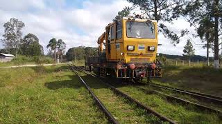 trem de passageiros em Santa Mônica Piraquara Pr Brasil ,em 4k