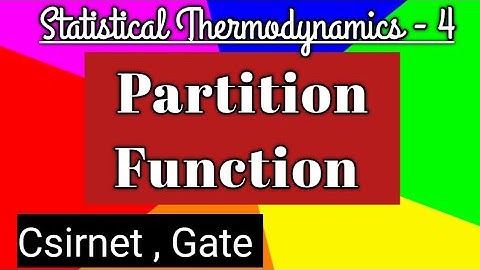 Partition Function [ Molecular,Translational ,Rotational, Vib.] #Statistical Thermodynamics part-4