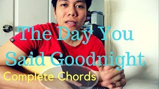 Hale - The Day You Said Goodnight CHORDS, INTRO, OUTRO (Guitar Tutorial)