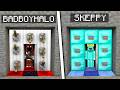 I Challenged BadBoyHalo To An Escape ROOM Build Battle!